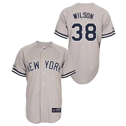 Justin Wilson #38 Youth Baseball Jersey-New York Yankees Authentic Road Gray MLB Jersey